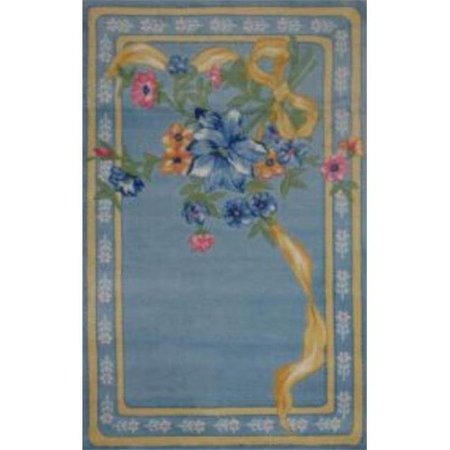 LA RUG, FUN RUGS La Rug TSC-214-3958 39 in. x 58 in. Supreme Flower Ribbon Area Rug - Multi Colored TSC-214-3958